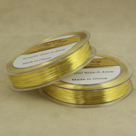 Drut miedziany GOLD 0,40mm/9m
