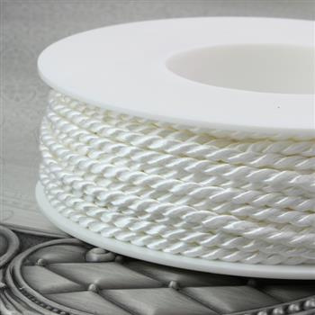 Sznurek skręcany biały 3,5mm Pega [1 metr]