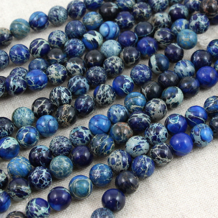Jaspis lazurowe wybrzeże kula granatowa 10mm