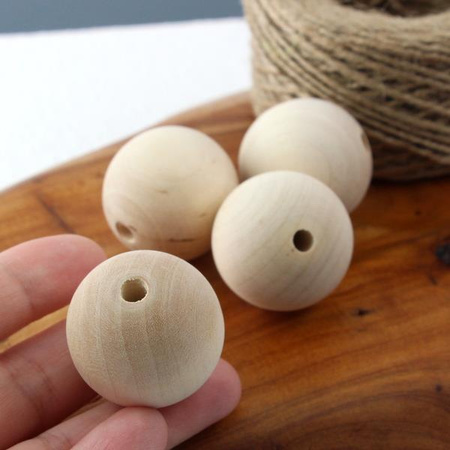 Koralik drewniany kula 30mm