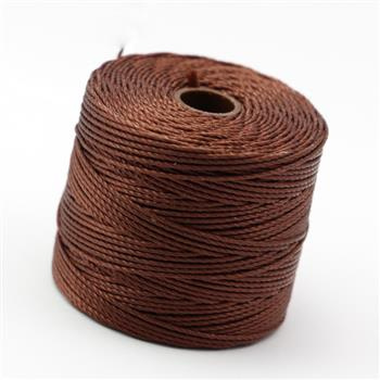 Nici nylonowe S-Lon bead cord BROWN 0,5mm/70m [szpula]