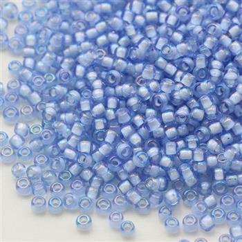 Toho Round 11/0 Inside Color LT Sapphire White Lined [10g]