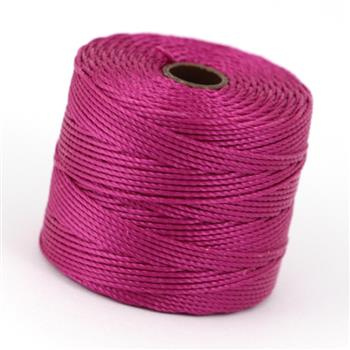 Nici nylonowe S-Lon bead cord MAGENTA 0,5mm/70m [szpula]