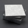 Pudełko ozdobne srebrne 9x9x2,5cm