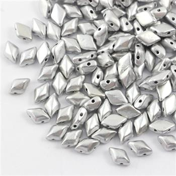 GemDuo 5x8mm Silver Aluminium [20szt]