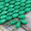 Jadeit kropla fasetowana zielona 16x10mm