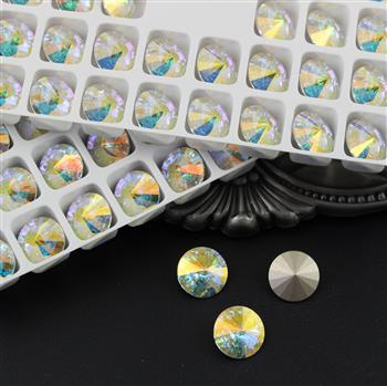 Preciosa Rivoli Maxima Crystal AB 12mm [2szt]