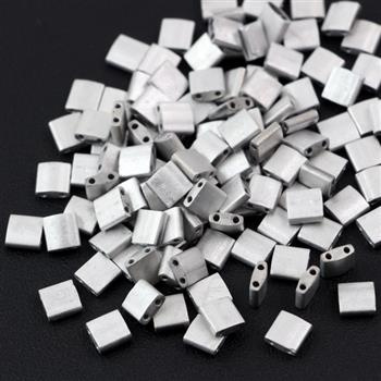 Miyuki Tila Beads 5x5x1,9mm Crystal Labrador Full Matted [30szt]