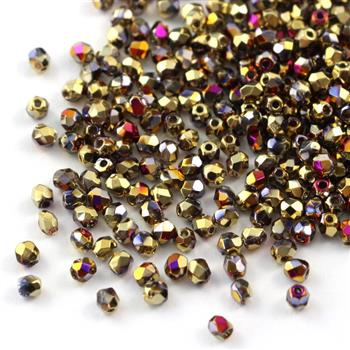 Fire Polish 3mm Crystal California Violet [40szt]