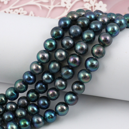 Perła słodkowodna fioletowa kula 10mm