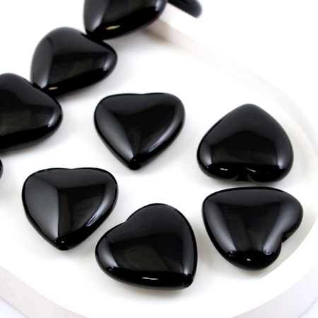 Onyks serce gładkie 25mm