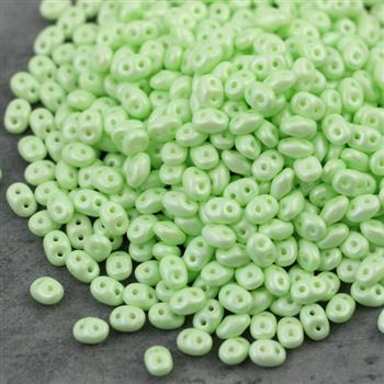 SuperDuo 2.5x5mm Powdery - Pastel Lime [5g]