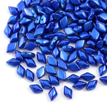 GemDuo 5x8mm Metalust Crown Blue [20szt]