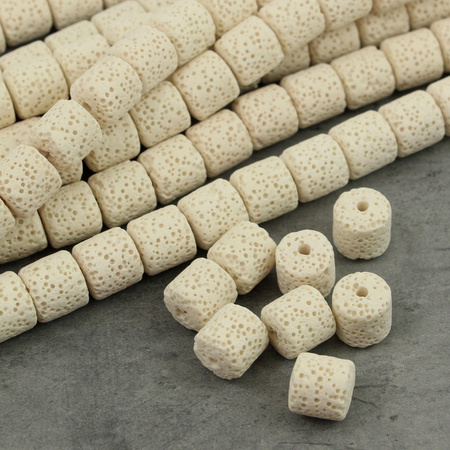 Lawa wulkaniczna biały wałek 10mm