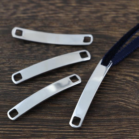 Łącznik długi do bransolety stal szlachetna 34x5mm