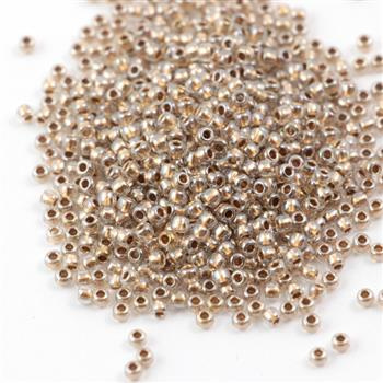 Toho Round 11/0 Gold Lined Crystal [10g]