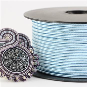 Sznurek sutasz acetat ITALY 2,5mm baby blue [1metr]