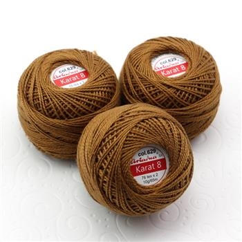 Kordonek Karat 8  orzechowy 10g/65m