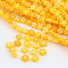 Koraliki szklane kwiatki 8mm żółte
