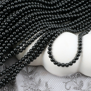 Spinel czarny kula gładka 2,5mm