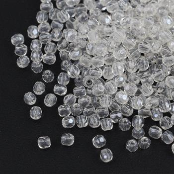 Fire Polish 3mm Crystal White Luster [40szt]