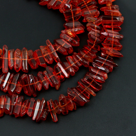 Kwarc czerwony sopel 15x32mm