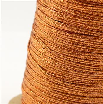 Sznurek sutasz USA 2,5mm metallic cooper [1 metr]