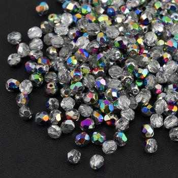 Fire Polish 4mm Crystal Vitrail [20szt]