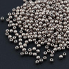 Round Beads Sueded Saturated Metallic Hazelnut 2mm [100szt]