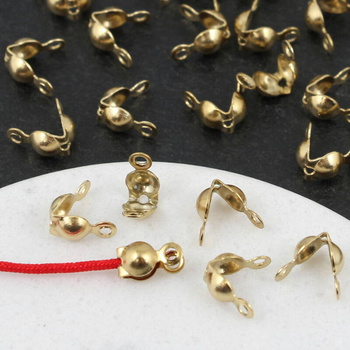 Łapaczka stal szlachetna pozłacana 8x4mm Fi 2,5mm [10szt]