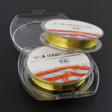 Drut miedziany gold 0,4mm/8,5m