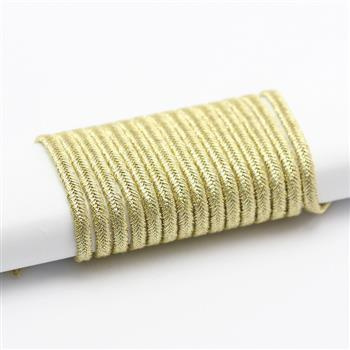 Sznurek sutasz Pega 3mm metalizowany złoty [1 metr]