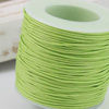 Sznurek bawełniany woskowany jasny zielony 1mm [szpula 80m]