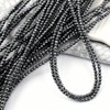 Hematyt grafitowy kula fasetowana 3mm [sznur 39cm]