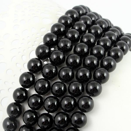 Turmalin czarny kula gładka 12mm