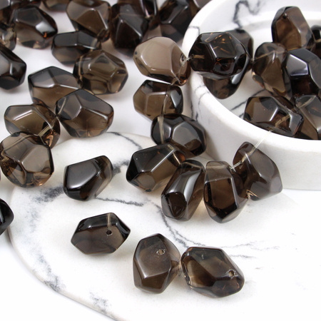 Kwarc dymny bryłka 24x18mm