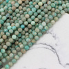 Amazonit kula fasetowana 4mm [sznur 39cm]