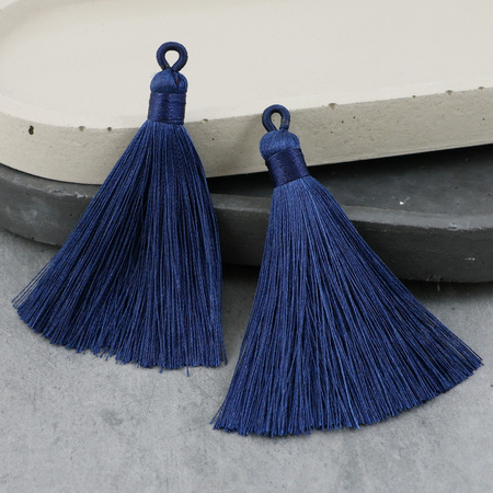 Chwost z pętelką granatowy 70 mm