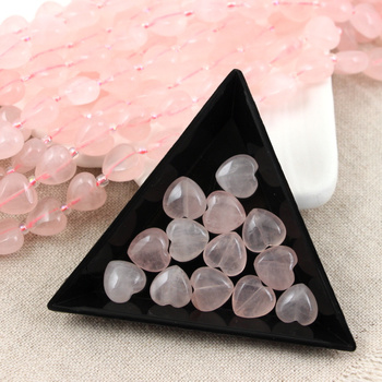 Kwarc różowy serce gładkie 10mm