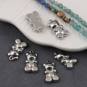 Zawieszka miś stal szlachetna 19x11mm