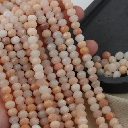 Awenturyn różowy oponka fasetowana 8x6mm