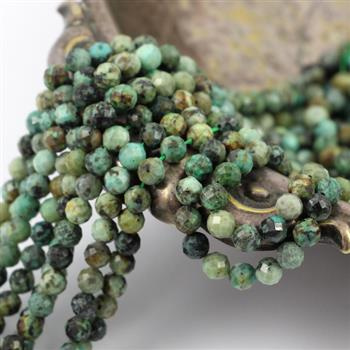 Turkus afrykański kula fasetowana 5,5mm