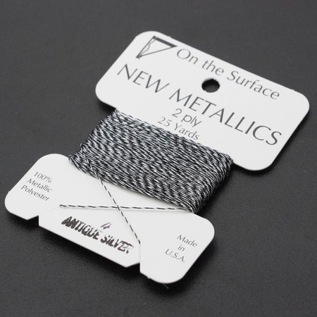 Nici metalizowane ANTIQUE SILVER 0,35mm/23m [blister]