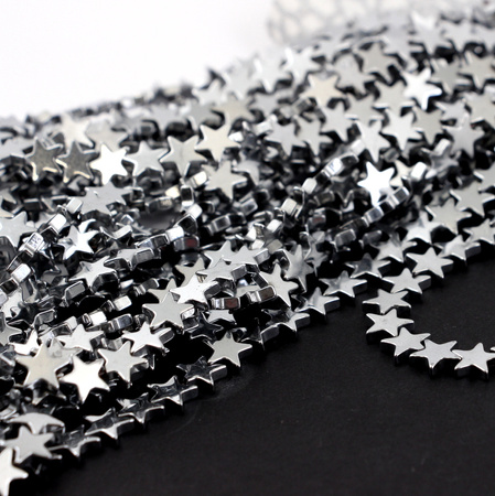 Hematyt srebrny gwiazdka 8mm