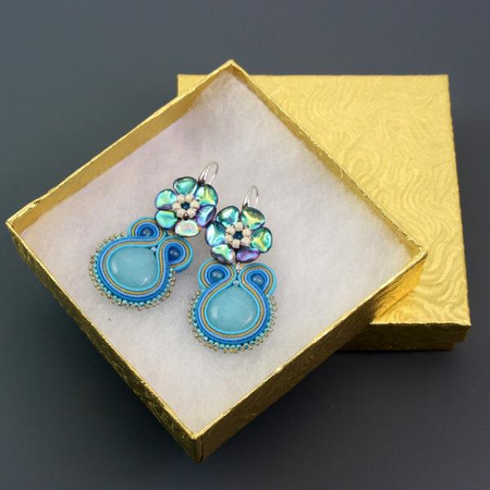 Pudełko ozdobne złote 9x9x2,5cm