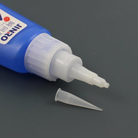 Klej JINRO 401 super glue szybkoschnący (do wklejania w bazy i tulejki) 20g