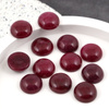 Kaboszon jadeit bordowy moneta 12mm
