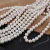 Perła słodkowodna biała kula 8-9mm [sznur 37cm]