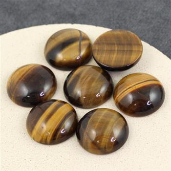 Kaboszon tygrysie oko moneta 20mm