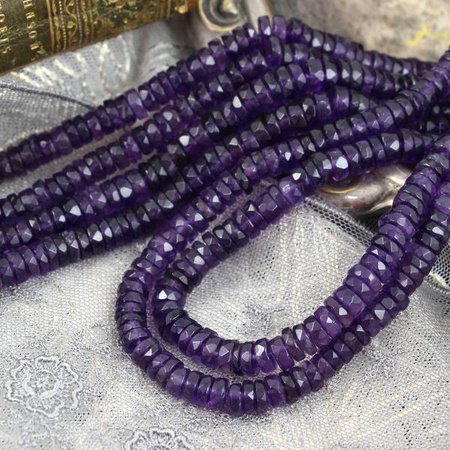 Ametyst heishi 6x3mm [10szt]